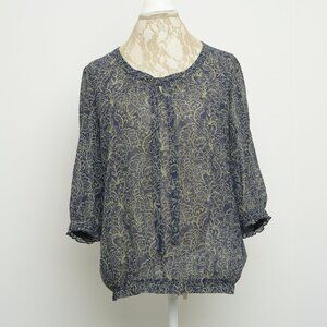 Banana Republic Paisley Blouse, Size M (8)